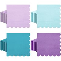 Serviettes de table jetables en papier épais vert avec bord festonné, personnalisables avec logo, pour cocktails et dîners