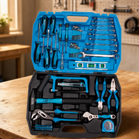 Kit d'outils à main pour la maison, personnalisable OEM, 65 pièces, avec coffret rigide, boîte à outils de réparation automobile