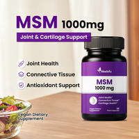 Complément Alimentaire Végétalien en Capsules Végétales de 1000mg de MSM à Marque Blanche pour Articulations, Peau, Cheveux et Ongles - Vente en Gros