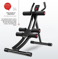 Máquina Portátil para Abdominales con Marco de Acero, Rodamientos Silenciosos, Dispositivo para Quemar Grasa y Tonificar la Cintura