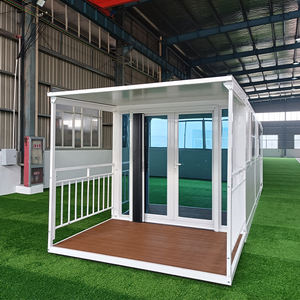 Casa prefabricada pequeña de lujo, marco de acero ligero, contenedor Modular, diseño plegable desmontable para edificios de oficinas, centros comerciales, hoteles - Product Image 2