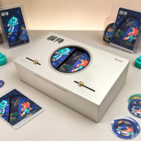 Boîte cadeau rigide à cadran coulissant créatif, fenêtre ronde personnalisée, impression de dessins animés, emballage de luxe pour gâteaux de lune