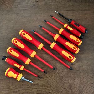 Multipurpose <b>Screwdriver</b> Set 10 Pcs Insulated Magnetic With Anti Slip Handle For Diy Repair Tools - Product Image 3