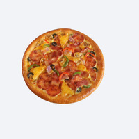 Modèle de pizza en PVC 10 et 12 pouces simulant des affichages de nourriture dans des restaurants occidentaux utilisés comme articles décoratifs dans des fenêtres de restaurant