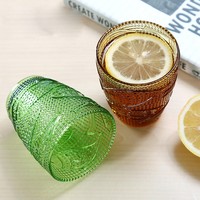Juego de Vasos de Vidrio Coloridos con Diseño de Perlas en Relieve, Hechos a Mano, Reutilizables para el Hogar, Bar o Cafetería