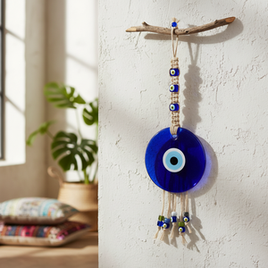 VERRE EVIL EYES MACROME ORNEMENT Nouveauté & Creative Home Décoration Hauteur 53 cm - Product Image 3