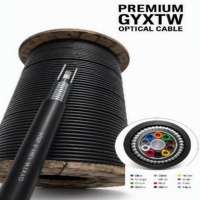 Vente directe usine – Câble à fibres optiques 12 ou 24 cœurs OM1/OM2/OM3/OM4 pour pose intérieure et ponteuse – -40~+70°C