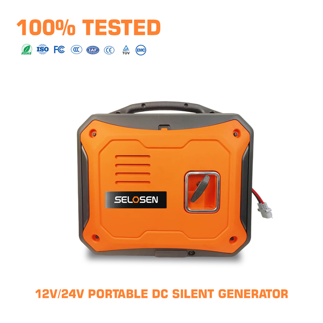 SELOSEN RV Truck Fuel Gasoline Generator Petrol Generator 12V 24V DC Generator Small Silent 2000W Portable Automatic Start Stop