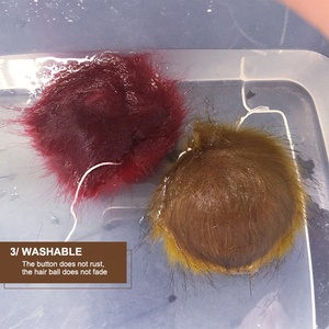 Bola De Pompon De Pelo De Zorro Accesorios Desmontables Para Tejer Sombrero De Lana De Punto Gorro De Invierno Gorro De <span class=keywords><strong>Esqui</strong></span> - Product Image 6