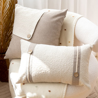 Housse de coussin design 45*45cm pour salon, housse de coussin décorative de haute qualité pour canapé, taie d'oreiller en chenille premium