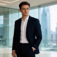 Gafas de lectura al por mayor: Monturas ópticas de lujo TR90 para hombre con prescripción RTM-84001