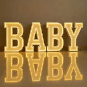 Daco Dấu Hiệu Thiết Kế Miễn Phí LED Marquee Chữ Retro Dấu Hiệu Đám Cưới Khổng Lồ Ánh Sáng-up Kim Loại Quảng Cáo Hướng Dấu Hiệu - Product Image 3