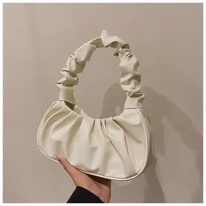 Bolsos <span class=keywords><strong>2023</strong></span>, Bolso de Mano Tipo Dumpling, Bolso de Hombro para Compras, Modelo de Moda de Verano, Bolsos de Mano Plegados para Mujer, PU Cloud - Product Image 4