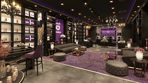 ชั้นวางโชว์ไฟ LED แบบกำหนดเองระดับไฮเอนด์สำหรับร้านน้ำหอมร้านเครื่องสำอางขายส่งการออกแบบตกแต่งภายในร้านขายปลีก - Product Image 3