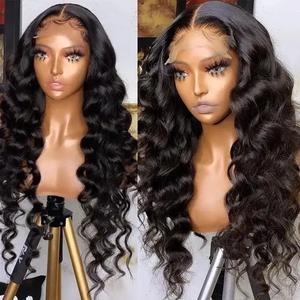 Parrucca anteriore in pizzo con onda profonda HD 13x6 parrucche brasiliane per capelli umani per donne nere Best-seller <span class=keywords><strong>Black</strong></span> <span class=keywords><strong>Friday</strong></span> - Product Image 3