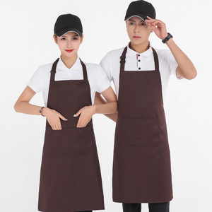 Delantal con cuello halter, impermeable, a prueba de aceite, talla única, para tiendas de postres, frutas, restaurantes, supermercados - Product Image 2