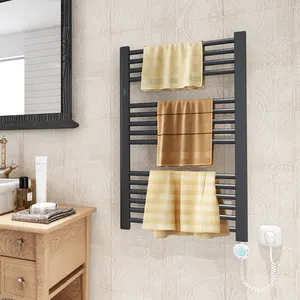 Avonflow Wall-mounted Heated Towel Warmer Rack Towel Heater Drying Rack Bathroom