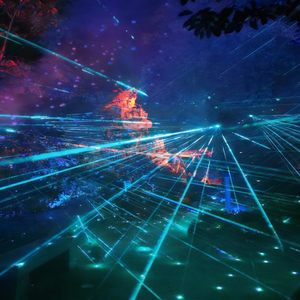 Lumière laser LED étanche avec couleurs RGBW pour l'éclairage extérieur des arbres et des fêtes, certifiée CE RoHS, garantie de 2 ans - Product Image 1