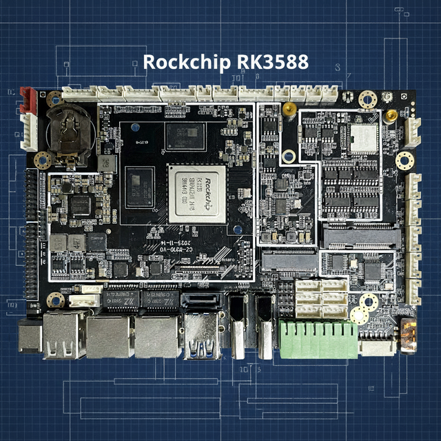 OEM ODM Factory New RK3588 A55 Chipset Android Embedded Rockchip PCB Motherboard SATA 128GB Integrated Graphics Mali-G610 128GB