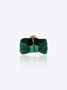 Pulsera de malla color verde salvia, elegante, moderna, de lujo, hecha a mano, de diseño, con patrón de malla, joyería de moda. - Product Image 1
