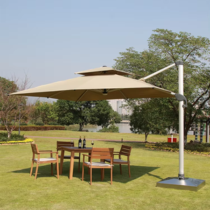 Sombrilla para Exteriores, <span class=keywords><strong>Terraza</strong></span>, Jardín, Impermeable, Rectangular Grande, para Hotel, Sombrilla Romana <span class=keywords><strong>de</strong></span> Aluminio con Brazo Cantilever - Product Image 6