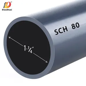 ASTM/GB/DIN UPVC CPVC Pipes Manufacturers Black Transparent High Pressure Conduit Piper Electrical PVC Pipe For Plumbing