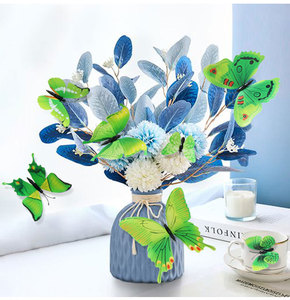 Decorazione tridimensionale della parete della stanza dei bambini 3d della <span class=keywords><strong>farfalla</strong></span> del fondo creativo della <span class=keywords><strong>farfalla</strong></span> di simulazione 12 - Product Image 2