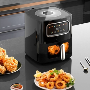 Freidora de Aire Electrónica Visual Multifuncional de Diseño Moderno, Gran Capacidad, Sin Humo, para Hacer Papas Fritas, YZY1018, Inteligente, Electrónica, con IA - Product Image 1