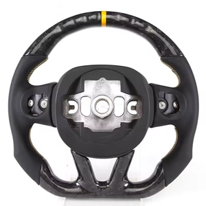 Volant en fibre de carbone forgée LED pour <span class=keywords><strong>Dodge</strong></span> Challenger <span class=keywords><strong>SRT</strong></span> Sport, intérieur automobile, 2017 2018 2019 <span class=keywords><strong>2021</strong></span> 2022 2023 2024 - Product Image 3