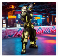 Combinaison de robot lumineuse à LED RVB pour DJ Halloween et fêtes du Nouvel An dans les bars de boîte de nuit