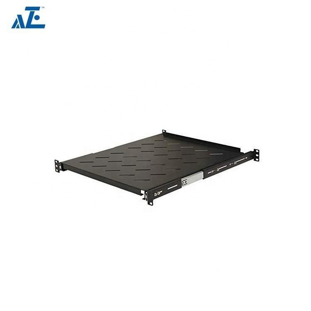 Rack Mount 1U Sliding Server Shelf 14inch Depth-Adjustable Sliding Rack Shelf With Slide Rail