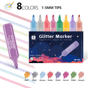 GF Hot-Selling Stylos surligneurs obliques fluorescents 8 couleurs Taille Jumbo Effaçable Étudiants Dessin pour enfants Doodling - Product Image 3