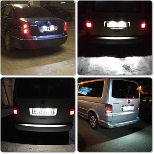 2 Piezas de Luces LED para Matrícula de 12V 3.5W Canbus para VW Transporter T5/T6 (2003-2020) Caddy III/IV Jetta MK3/MK5 <span class=keywords><strong>Multivan</strong></span> - Product Image 5