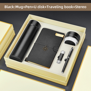 럭셔리 <span class=keywords><strong>5</strong></span> in 1 노트북 비즈니스 기업 기념품 선물 세트 남성과 여성을위한 판촉 선물 세트 비즈니스 선물 세트 - Product Image 3