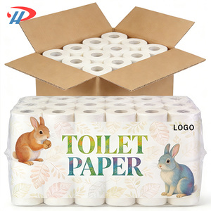 Papier toilette jetable 3 plis, doux, écologique, en pâte de bois mélangée, personnalisable avec logo, le plus vendu, qualité professionnelle OEM, respectueux de la peau - Product Image 3