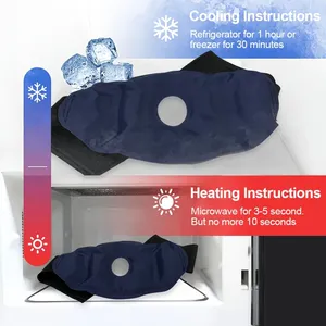 Bandages de compression réutilisables pour thérapie chaude et froide, pour <span class=keywords><strong>genoux</strong></span> et pieds, avec pack de gel froid/chaud, soulagement des douleurs articulaires, arthrite, gonflements, contusions - Product Image 4