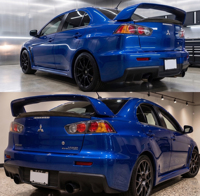 Alerón Trasero Tipo Cola de Pato para Yuhang 2008-2010 Lancer Evolution EVO 10 X, Fibra de Carbono Negra de Alta Calidad
