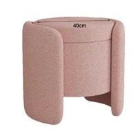 Banc de rangement capitonné en tissu, style luxe léger, en bois, pour chambre, entrée, magasin de vêtements - Banc à chaussures domestique