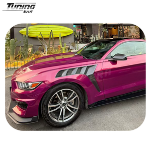 Parafanghi in Fibra di Carbonio Stile GTD per <span class=keywords><strong>Ford</strong></span> Mustang S550 GT <span class=keywords><strong>ECO</strong></span> 2015-2023, Kit di Conversione e Aggiornamento - Product Image 6