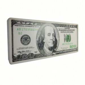 Balle anti-stress promotionnelle personnalisée en mousse PU, en forme de billet de banque de 100 dollars américain - Product Image 1