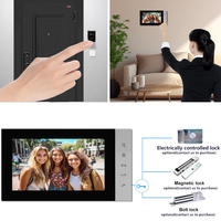 4-Draht-Video-Türsprechanlage mit 7-Zoll-LCD-Bildschirm und wasserdichter Gegensprechanlage