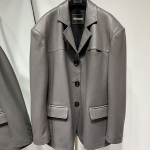 2025 Mới Thời Trang Mới Nhất Thiết Kế Phụ Nữ Áo Khoác Chất Lượng Cao Phụ Nữ <span class=keywords><strong>Blazer</strong></span> Tối Màu Xám Phụ Nữ <span class=keywords><strong>Blazer</strong></span> - Product Image 1