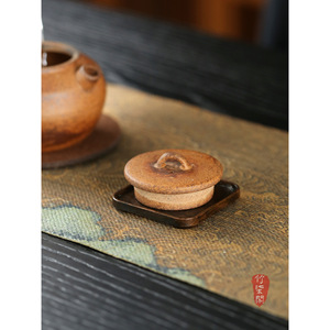 Antique Lacquer Alloy Teapot Lid Holder Gaiwan Tea Lid Rest Mat Holder Kung Fu Tea Set Accessory - Product Image 2
