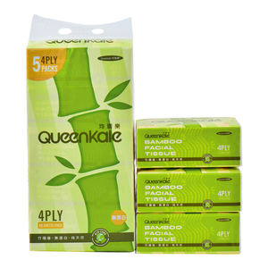 Mouchoirs en papier de bambou vierge 3-4 plis personnalisables sans parfum Pack souple pour le sport Matériau recyclé de l'usine - Product Image 4