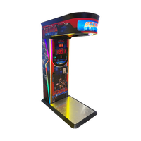 Machine de boxe pour enfants Superfun - Construction en fer durable, garantie 1 an, en anglais, amusante et rentable