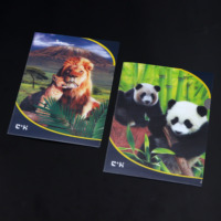 Papelería escolar para niños Carpeta de archivos lenticular 3D de tamaño A4 con personaje animal Carpeta DE PRESENTACIÓN DE PP de plástico