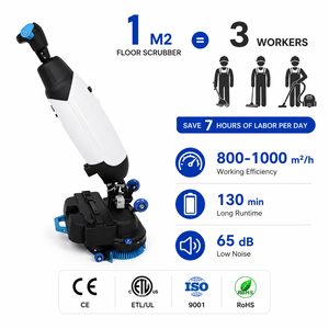เครื่องทำความสะอาดพื้น 3 in 1 ไร้สาย 130 นาที แปรงคู่ 65 เดซิเบล สำหรับโรงแรม ร้านอาหาร โรงพยาบาล โรงงาน OEM - Product Image 2
