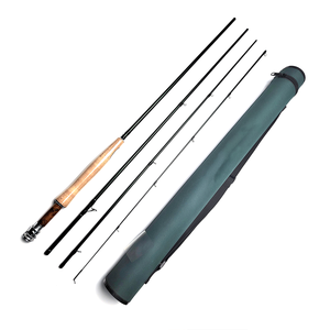 <span class=keywords><strong>Caña</strong></span> de pescar con mosca de fibra de carbono portátil de 4 secciones personalizada, nueva <span class=keywords><strong>caña</strong></span> de pescar portátil con mango de corcho, embalaje elegante para <span class=keywords><strong>pesca</strong></span> en el mar - Product Image 6