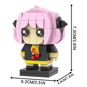MO7189 142 Piezas Anya Forger Regalos para Niños Colección de Rompecabezas Bloques de Construcción DIY Juguetes Educativos de Anime para Niños - Product Image 2