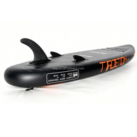 Planche à pagaie gonflable portable SEAPLUS - Matériel PVC/EVA, 8,2 kg, légère, système à 3 ailerons, océan, lacs, rivières, unisexe